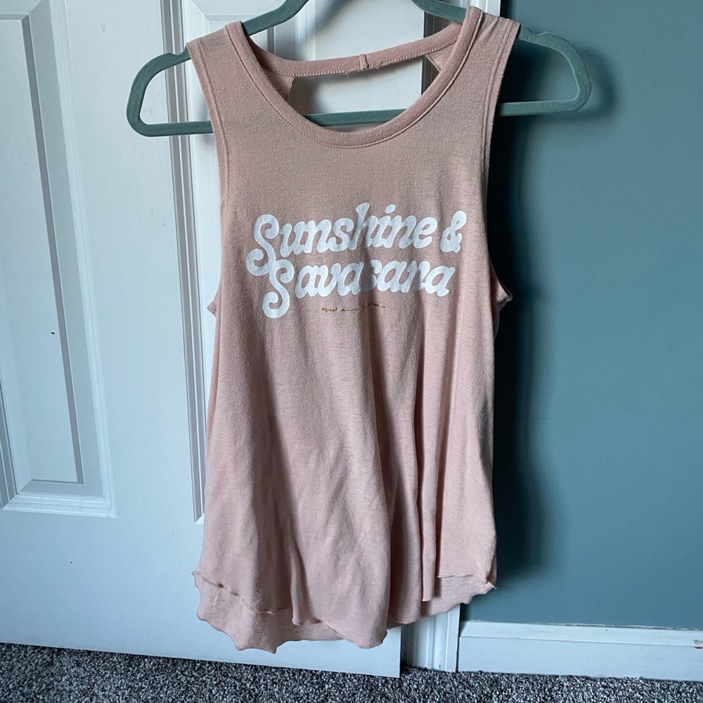 Sunshine & Savanna Pink Graphic Tank Top